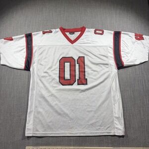 Wisconsin Badgers Jersey Mens XL White Red NCAA Football 01 Pro Edge Mesh